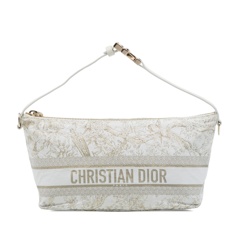 Pre-Loved Dior Medium Technical Fabric Toile de Jouy DiorTravel Nomad Pouch